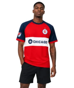 Chicago Fire FC Red & Navy Jersey – Unique Name & Number