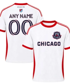 Chicago Fire FC White & Red Jersey – Special Custom Name & Number