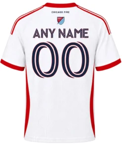 Chicago Fire FC White & Red Jersey – Special Custom Name & Number