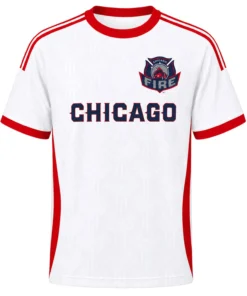 Chicago Fire FC White & Red Jersey – Special Custom Name & Number