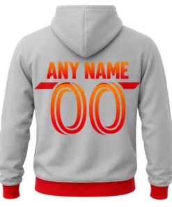 Chicago Fire Grey Hoodie Custom Name and Number Gift