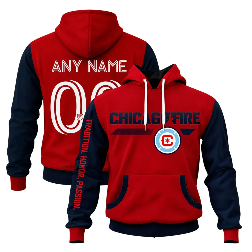 Chicago Fire Hooded Sweatshirt Trendy Gift For Fan