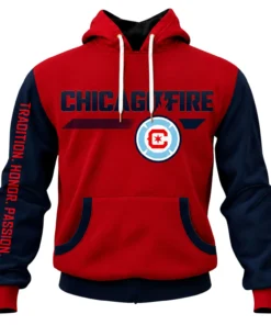 Chicago Fire Hooded Sweatshirt Trendy Gift For Fan