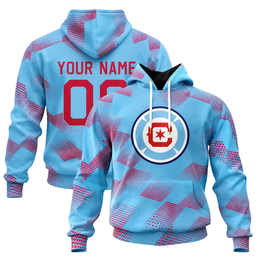 Chicago Fire Hooded Sweatshirt Custom– Ultimate Fan Apparel