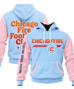 Chicago Fire Light Blue Hoodie Trendy Style Fan Gear