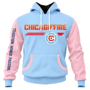 Chicago Fire Light Blue Hoodie Trendy Style Fan Gear