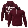 Chicago Fire Maroon Hoodie Dynamic Athletic Style