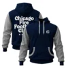 Chicago Fire Navy Gray Hoodie Vibrant Comfortable Hoodie