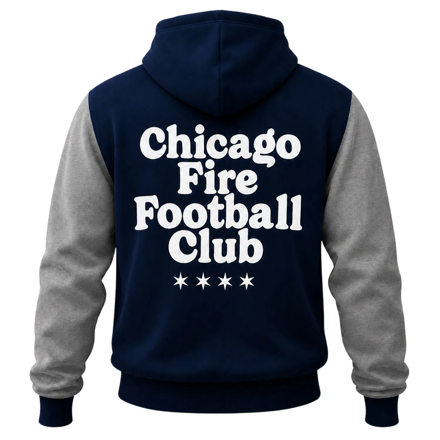 Chicago Fire Navy Gray Hoodie Vibrant Comfortable Hoodie