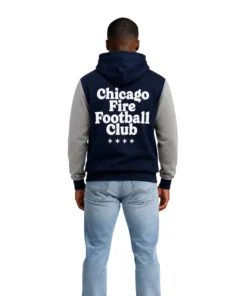 Chicago Fire Navy Gray Hoodie Vibrant Comfortable Hoodie