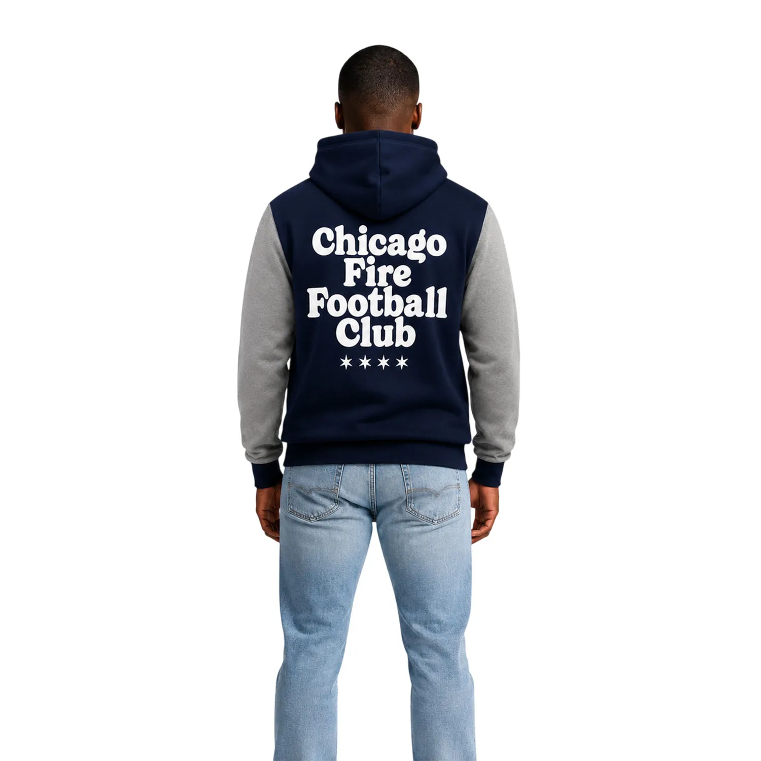 Chicago Fire Navy Gray Hoodie Vibrant Comfortable Hoodie