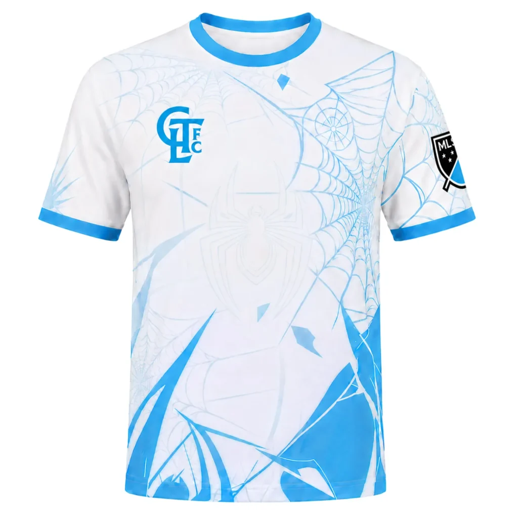 CLTFC Soccer Jersey – Vibrant Spiderman Web Design