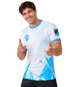 CLTFC Soccer Jersey – Vibrant Spiderman Web Design