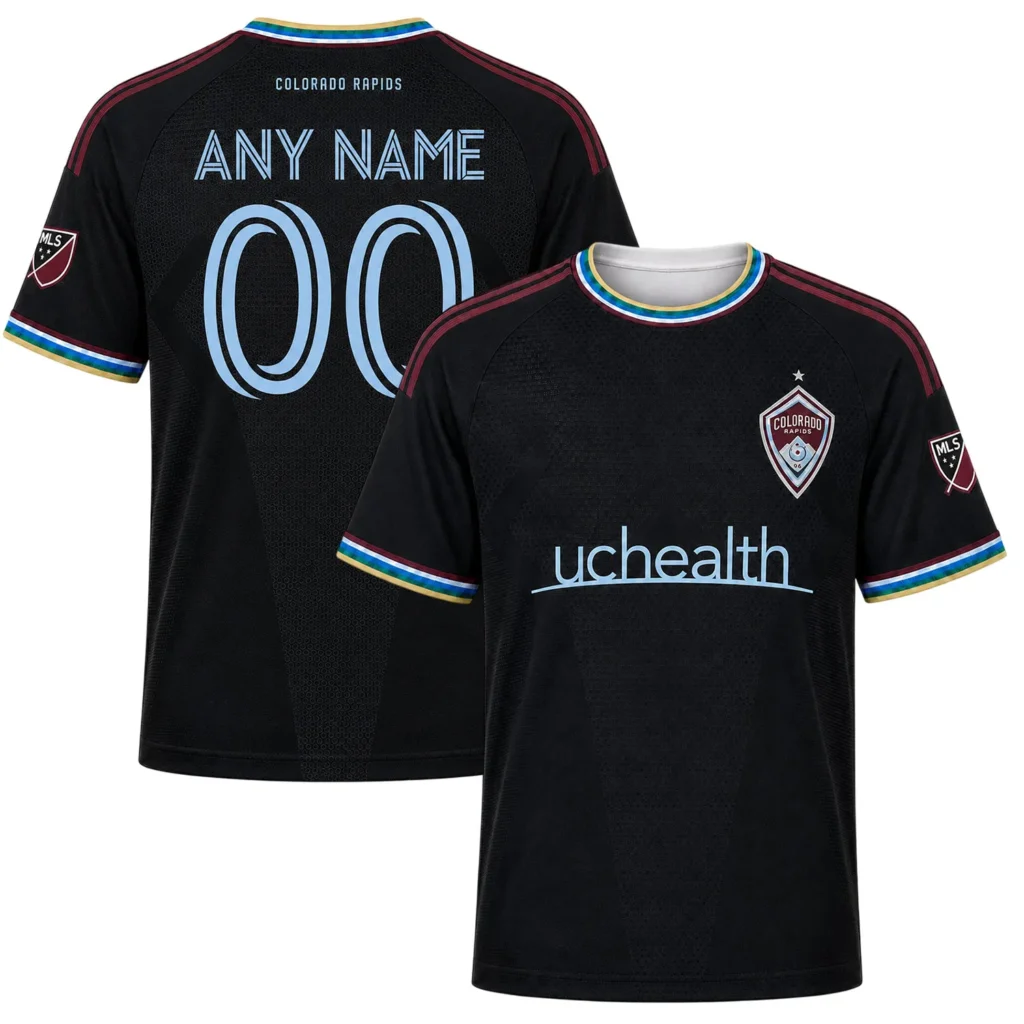 Colorado Rapids MLS Jersey Custom – Elite Black