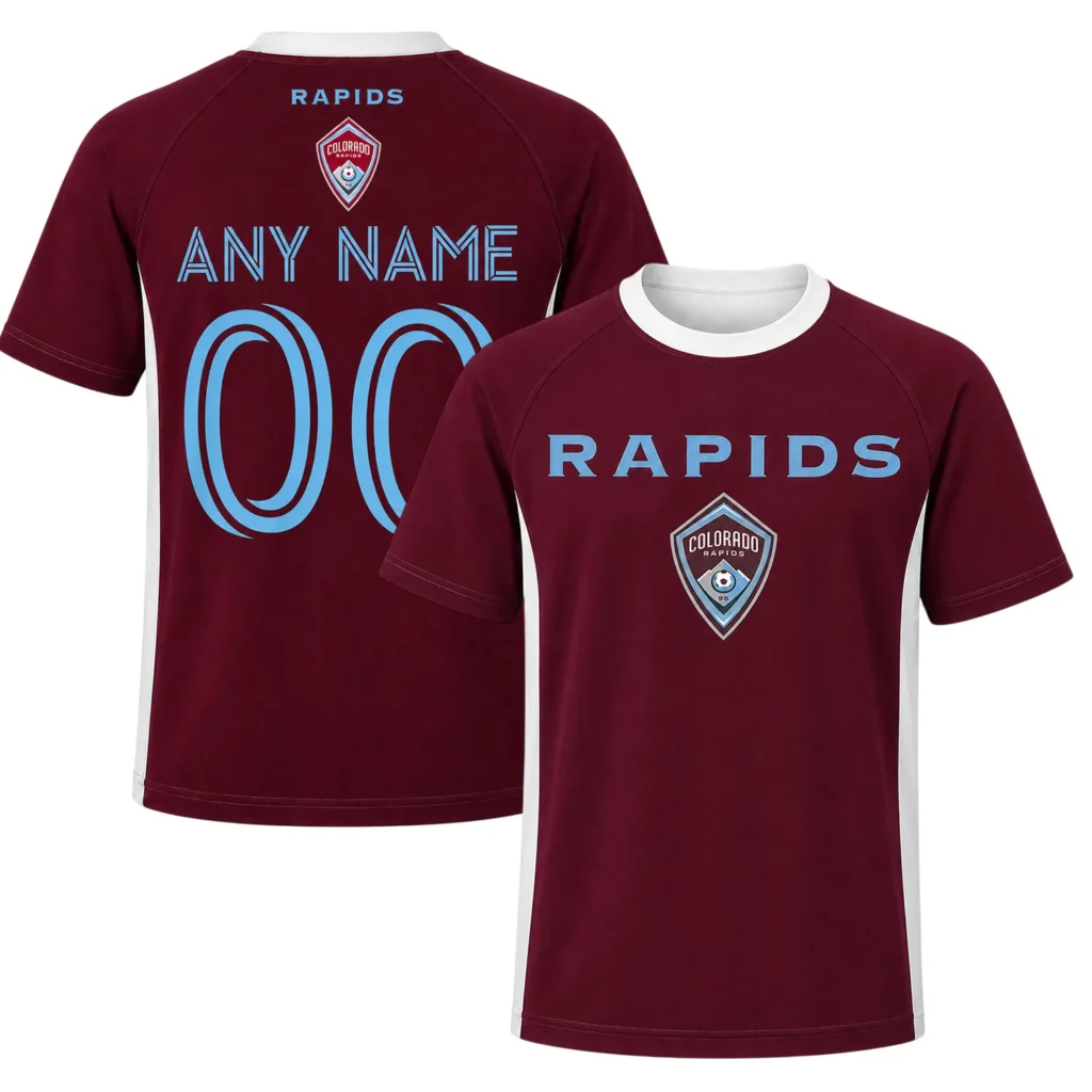 Colorado Rapids Jersey Custom Name – Superb Burgundy