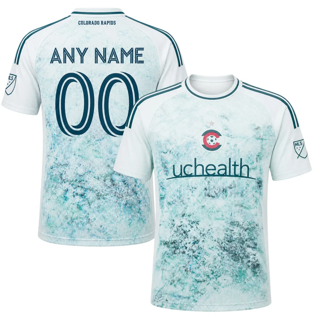 Colorado Rapids Soccer Jersey Custom – Elite Ice White