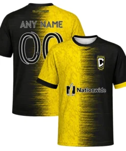 Columbus Crew Custom Fan Jersey – Vibrant Gold Design