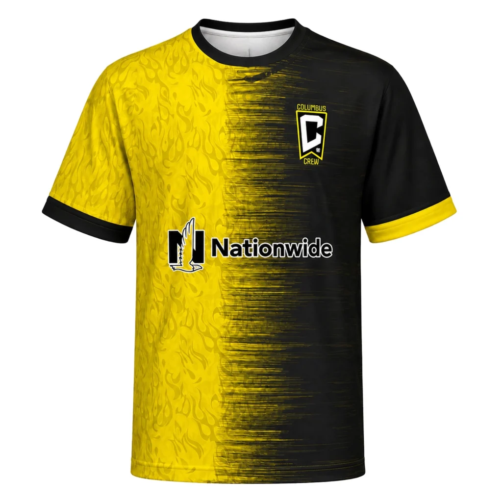 Columbus Crew Custom Fan Jersey – Vibrant Gold Design