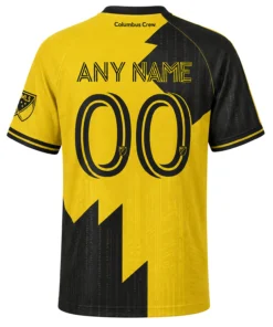 Columbus Crew Custom Jersey – Dynamic Black & Yellow Style