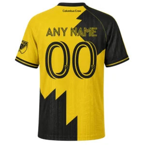 Columbus Crew Custom Jersey – Dynamic Black & Yellow Style