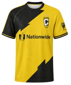 Columbus Crew Custom Jersey – Dynamic Black & Yellow Style
