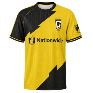 Columbus Crew Custom Jersey – Dynamic Black & Yellow Style