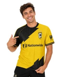 Columbus Crew Custom Jersey – Dynamic Black & Yellow Style