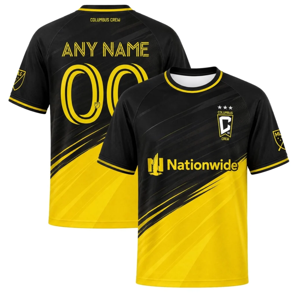 Columbus Crew Custom Soccer Jersey – Bold Gold Fade