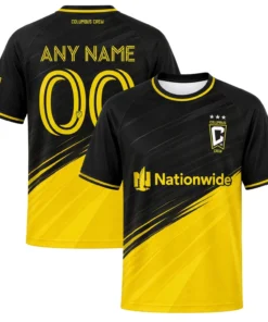 Columbus Crew Custom Soccer Jersey – Bold Gold Fade