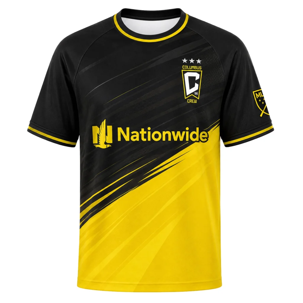 Columbus Crew Custom Soccer Jersey – Bold Gold Fade