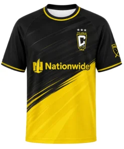 Columbus Crew Custom Soccer Jersey – Bold Gold Fade