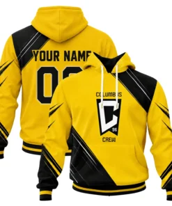 Columbus Crew Hoodie Custom Bold Black Gold Style