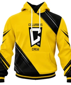 Columbus Crew Hoodie Custom Bold Black Gold Style