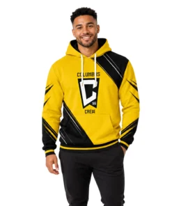 Columbus Crew Hoodie Custom Bold Black Gold Style