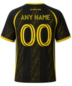 Columbus Crew Jersey Custom – Remarkable Black & Gold Stripes