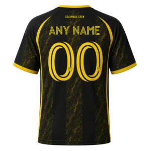 Columbus Crew Jersey Custom – Remarkable Black & Gold Stripes