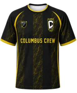 Columbus Crew Jersey Custom – Remarkable Black & Gold Stripes