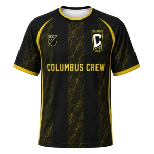 Columbus Crew Jersey Custom – Remarkable Black & Gold Stripes