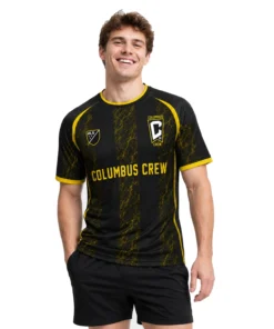 Columbus Crew Jersey Custom – Remarkable Black & Gold Stripes