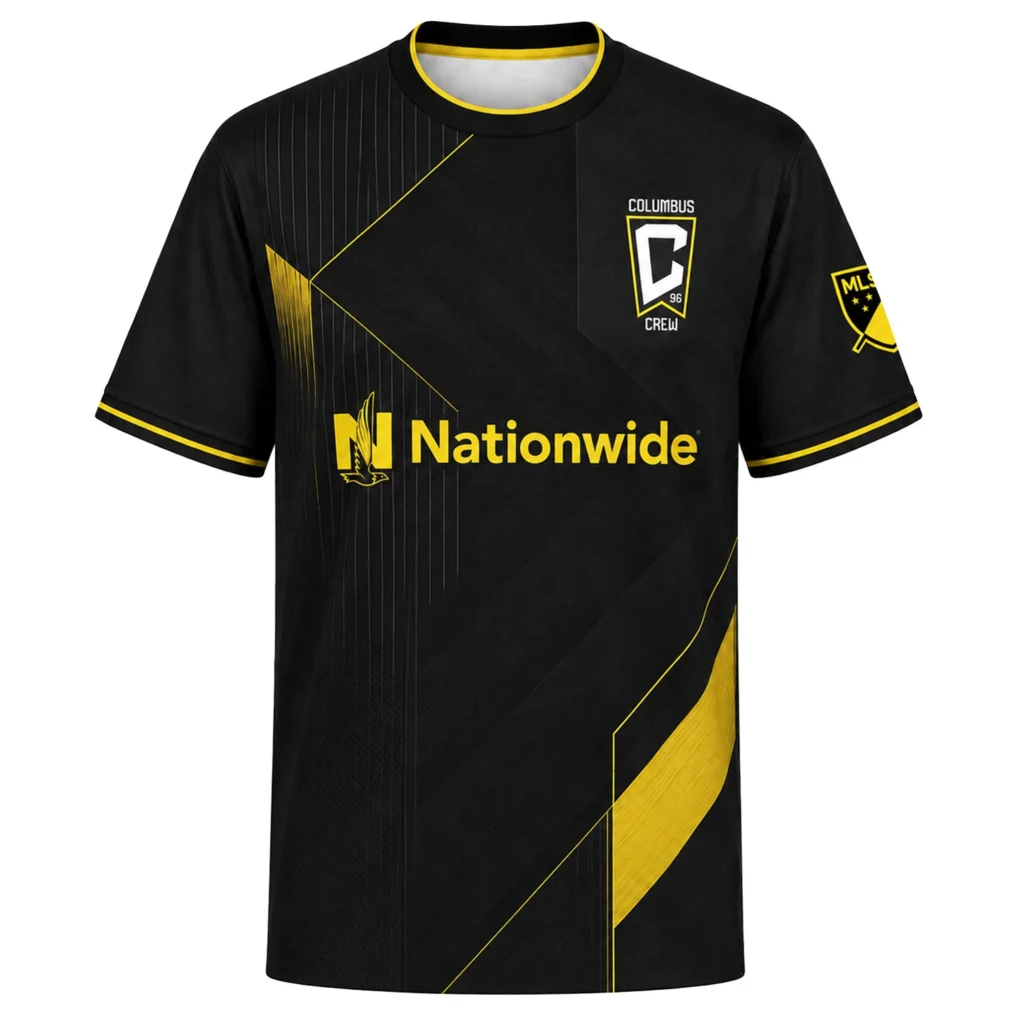 Columbus Crew MLS Jersey – Dynamic Geometric Style