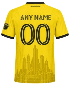 Columbus Crew Soccer Jersey – Stunning Gold Skyline