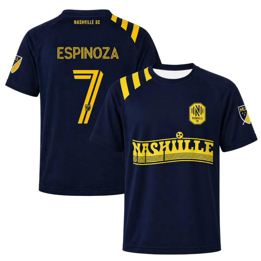 Cristian Espinoza Nashville SC Jersey Vibrant Navy