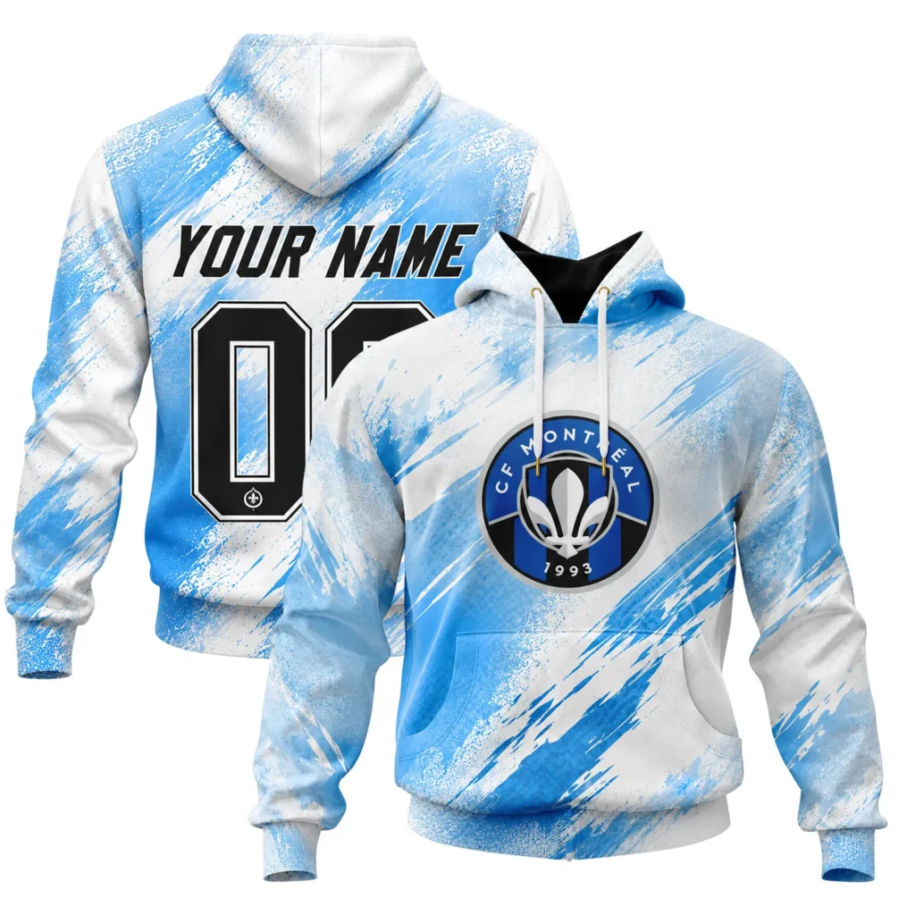 Custom CF Montreal Pullover Blue Hoodie – Unique Fan Design
