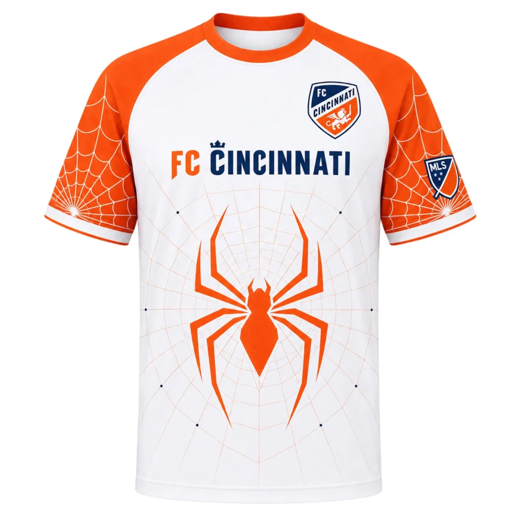 Custom FC Cincinnati x Spiderman Jersey – Daring Style