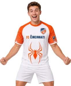 Custom FC Cincinnati x Spiderman Jersey – Daring Style