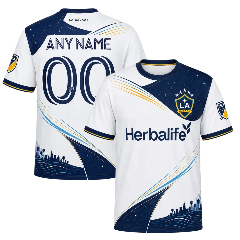 Custom LA Galaxy Soccer Kit – Legendary City Wave Design