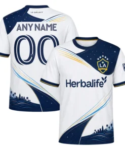 Custom LA Galaxy Soccer Kit – Legendary City Wave Design