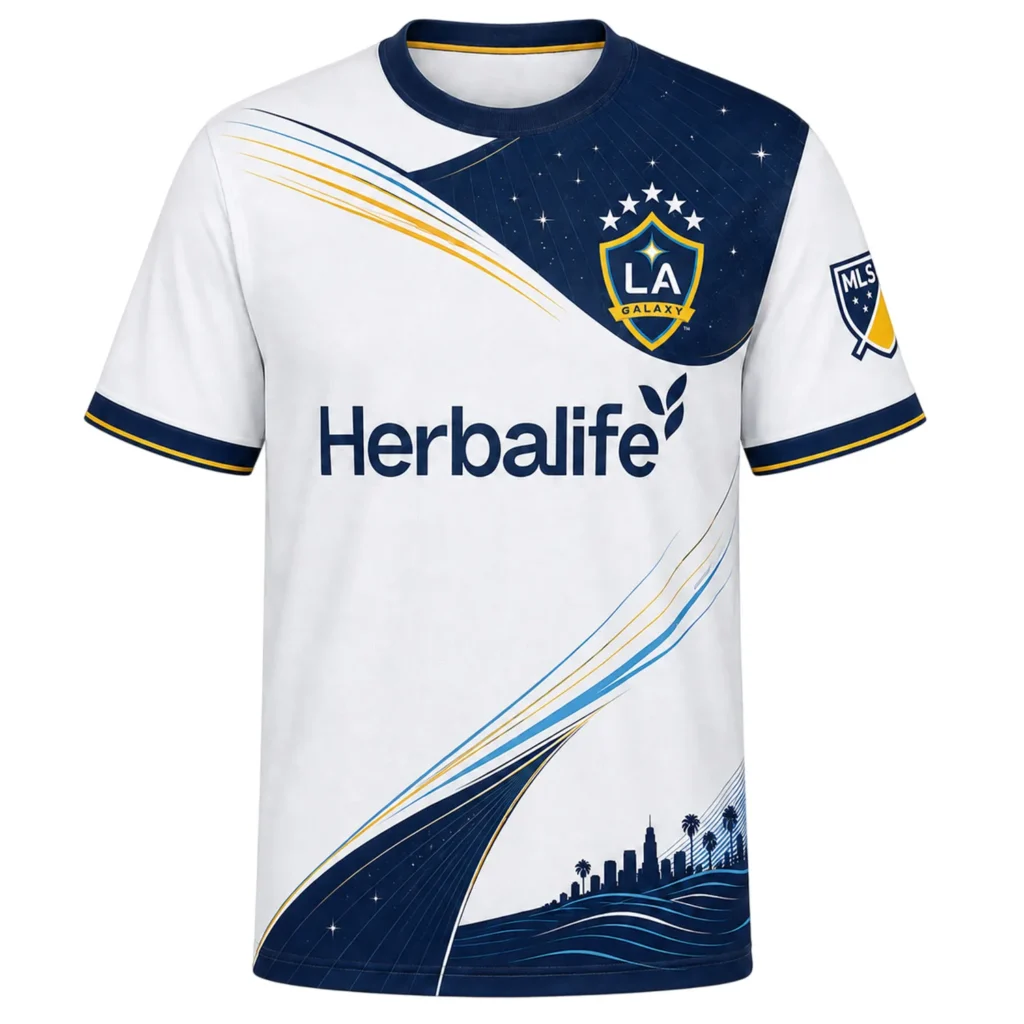 Custom LA Galaxy Soccer Kit – Legendary City Wave Design