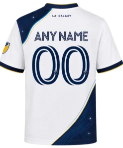 Custom LA Galaxy Soccer Shirt – Elite Navy Curve Design