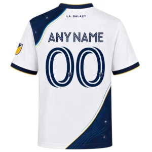 Custom LA Galaxy Soccer Shirt – Elite Navy Curve Design